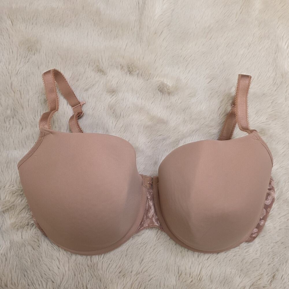 Curvy Kate 36F Bra Nude Animal Print Smoothie Spirit Moulded Underwire CK5201